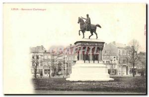 Old Postcard Liege Monument Charlemagne