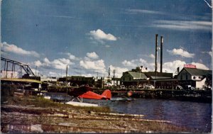 Postcard Float Plane Taking Off Chena River Pontoon Seaplane Fairbanks Alaska