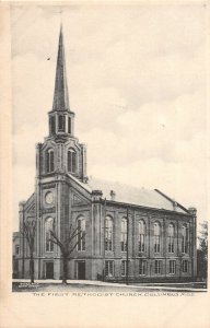 J9/ Columbus Mississippi Postcard c1910 The First Methodist Church 240