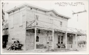 Gold Trails Hotel Ghost Town Knott's Berry Farm CA Unused RPPC Postcard G53