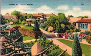 USA Arizona Inn Tucson Arizona Linen Postcard 05.29