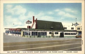 Malibu California CA Las Flores Inn Seafood Restaurant Vintage Linen PC