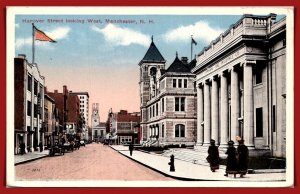 New Hampshire, Manchester - Hanover Street Looking West. -  [NH-359]