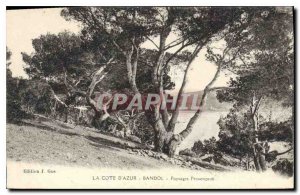 Old Postcard The French Riviera Bandol Landscapes Provencaux