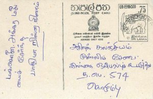 Entier Postal Stationery Postal Sri Lanka Ceylon Lion