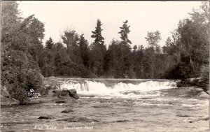 Wisconsin Sullivan's Falls Wolf River Menominee Indian Reservation Postcard W16