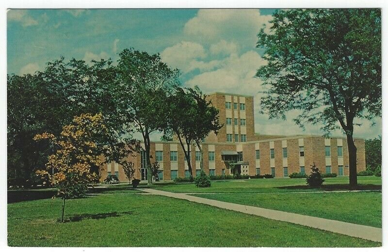Mitchell, SD, Vintage Postcard View of College Hall, Dakota Wesleyan University