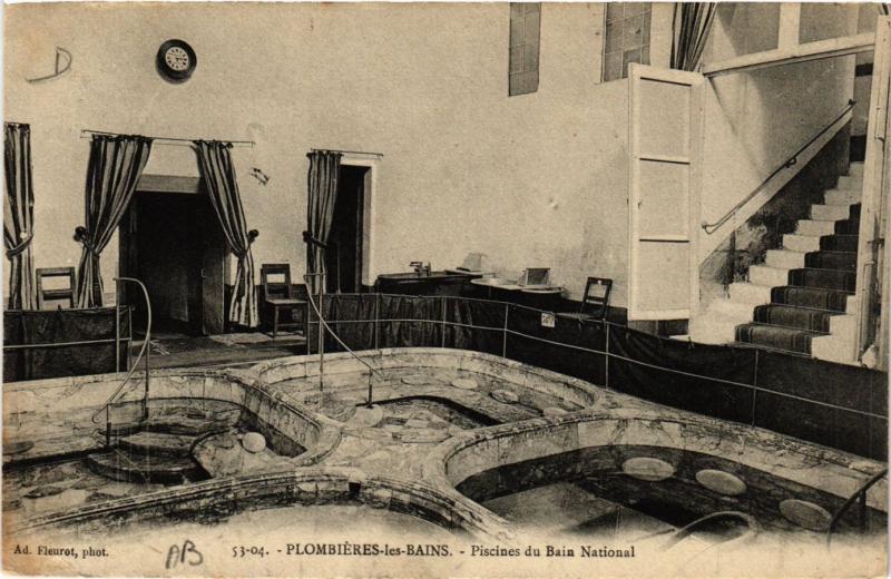 CPA Ad. Fleurot. PLOMBIERES-les-BAINS Piscines du Bain National (406359)