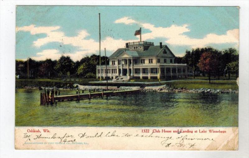 Wisconsin  Oshkosh LAKE WINNEBAGO Club House and Landing