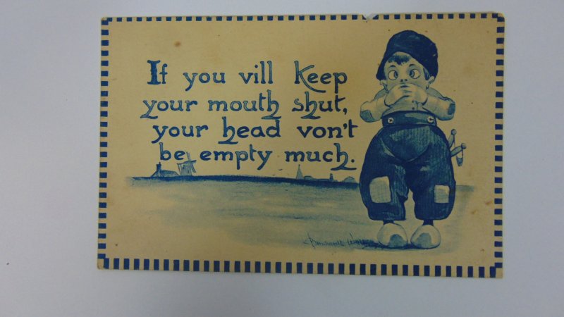 Antique Postcard 1912 Funny Card