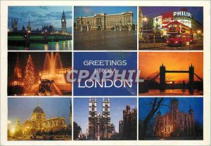 Modern Postcard Greeting from London