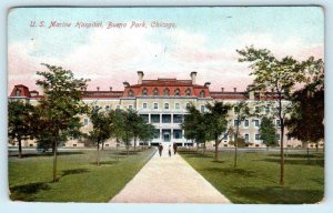 CHICAGO, Illinois IL ~ Buena Park  U.S. MARINE HOSPITAL 1909    Postcard