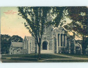 Divided-back CHURCH SCENE Stamford Connecticut CT AD2112