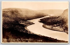 Grand Canyon Of Tennessee River From Signal Mountain TN RPPC Real Photo Postcard