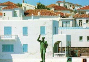 Andros Greece Greek Military Statue Of The Unknown Soldier