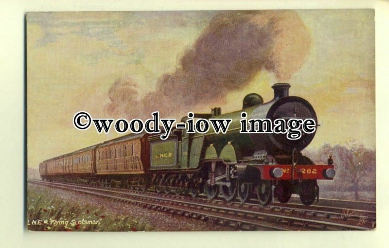 ry1049 - L.N.E.R. Flying Scotsman No.282. Famous Express - postcard - Tuck's