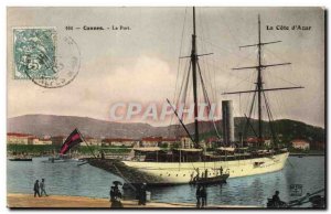 Cannes Postcard Old Port (boat)