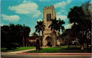 Vtg Palm Beach Florida Bethesda by the Sea Episcopal Church Postcard