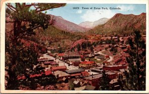 Postcard Overview of the Town of Estes Park, Colorado