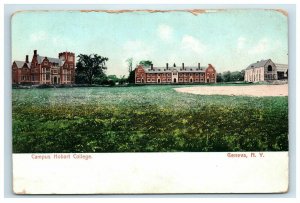 c. 1905 Campus Hobart College Postcard Geneva New York NY Undivided