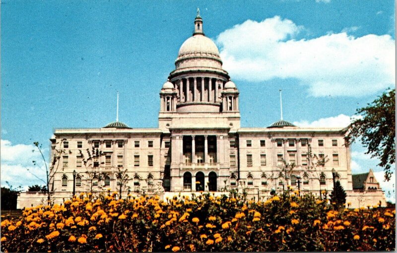 Providence Rhode Island State House Government Building Chrome Postcard 