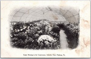 Easter Morning in the Conservatory Schenley Park Pittsburg Pennsylvania Postcard