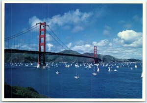 Postcard - The Golden Gate Bridge - San Francisco, California