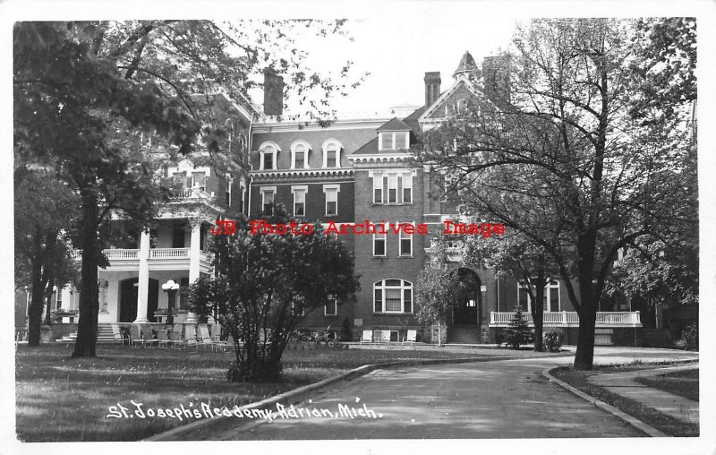 MI, Adrian, Michigan, RPPC, Saint Joseph's Academy, Exterior View, Photo