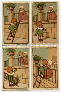 484324 ART DECO Kids Romeo & Juliet by BERTIGLIA vintage TUCK set of 6 postcards