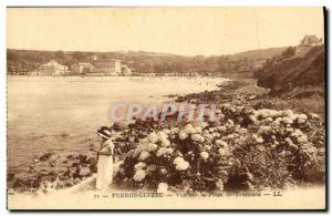 Old Postcard Perros Guirec Beach View Trestaou