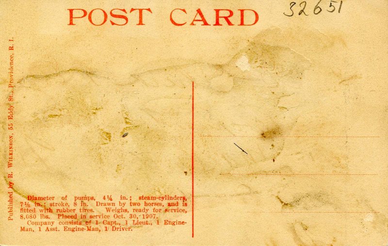 RI - Providence. Niagara Engine Co. No. 5, Firehouse, 1907