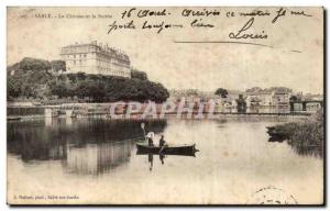 Old Postcard The Sand Castle and the Sarthe