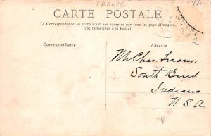 Square du Pere Lachaise Paris France Postal Used Unknown, Missing Stamp 