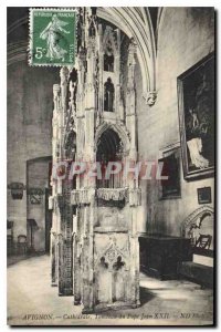 Postcard Ancient Avignon Cathedral Tomb of Pope John XXII