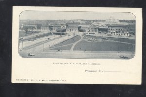 PROVIDENCE RHODE ISLAND R.I. RAILROAD DEPOT TRAIN STATION VINTAGE POSTCARD 1906