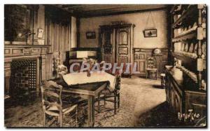 Old Postcard La Sapiniere Angoulins Sur Mer Dining room of the castle