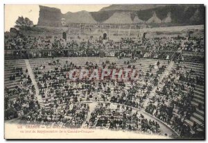 Postcard Old Theater The Orange stands of ancient theater one day representat...