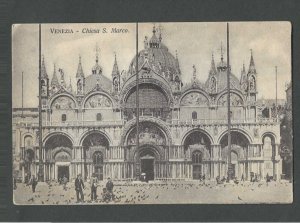 Ca 1912 Real Photo Post Card Venice Italy Church S Marco