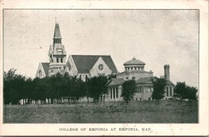 Postcard College of Emporia at Emporia, Kansas