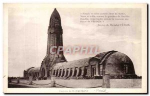 Old Postcard Army Lighthouse and Douaumont ossuary