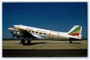 1990 ET-AGT DC-3C c/n 25288 of Ethopian No. 17 Vintage Airplane Postcard