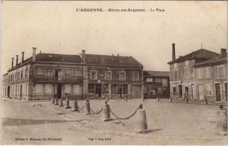 CPA L'ARGONNE - GIVRY-en-ARGONNE - La Place (131782)