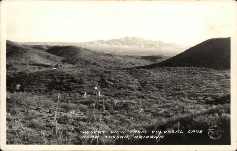 Tucson Arizona AZ Colossal Cave c1900s-20s RPPC Real Photo Postcard