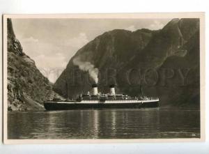 241124 NORWAY Ship vestnorges fjorde Vintage photo postcard