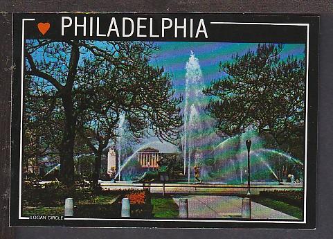 Logan Circle Philadelphia PA Postcard BIN