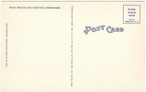 Windham High School, Willimantic Connecticut, Vintage Linen Postcard
