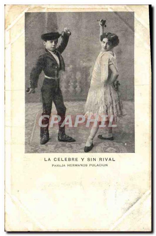 Old Postcard The famous Hermanos Y Sin Rival Pareja Polacion