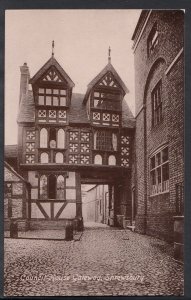 Shropshire Postcard - Council House Gateway, Shrewsbury  1081