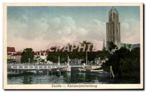 Old Postcard Zwolle Kamperpoortenbrug