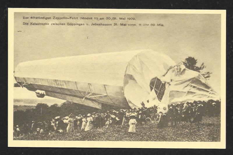 ZEPPELINS Pictured on (12) Postcards Unused OLDER REPRINTS